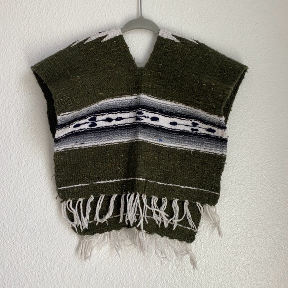 Cinco De Mayo toddler traditional mexican blanket poncho SIZE 2T - Picture 3 of 4